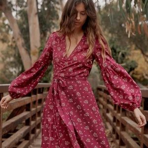 Christy Dawn Bergen Dress in Magenta Floral Bouquet <3